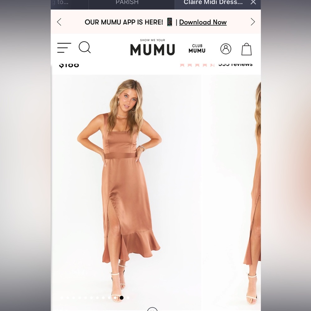 Show me your MUMU Claire MIDI in copper satin M